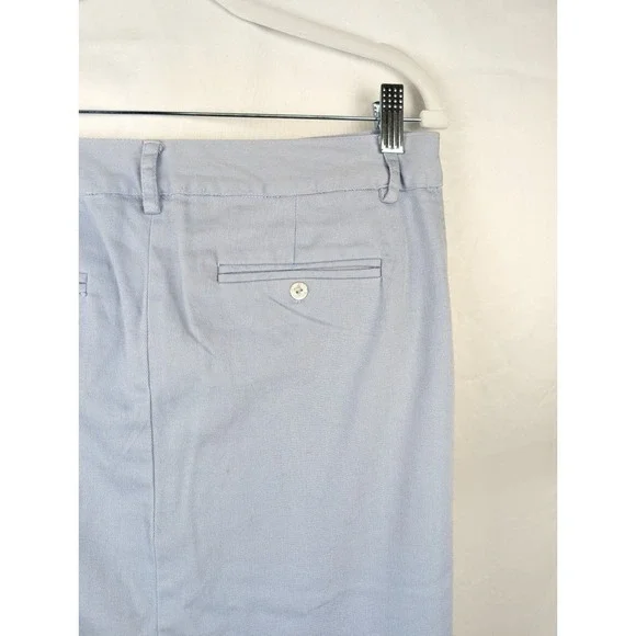 Vintage Allen USA Y2K Preppy Midi Skirt Sz 6 Pastel Blue Clean Girl Euro Scandi - Picture 6 of 10